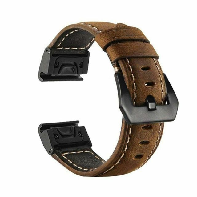 Armbänder Quick-Fit | 20mm (Genähtes Leder) - 2 Farben
