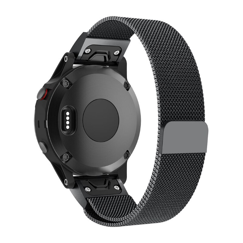 Armbänder Quick-Fit | 26mm (Magnetischer rostfreier Stahl) - Schwarz