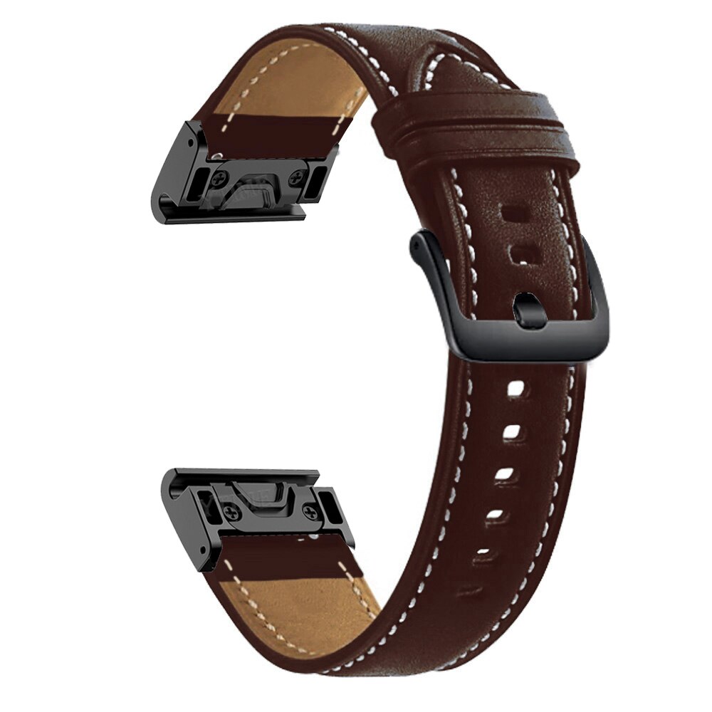 Armbänder Quick-Fit | 22mm (Genähtes Leder) - 2 Farben