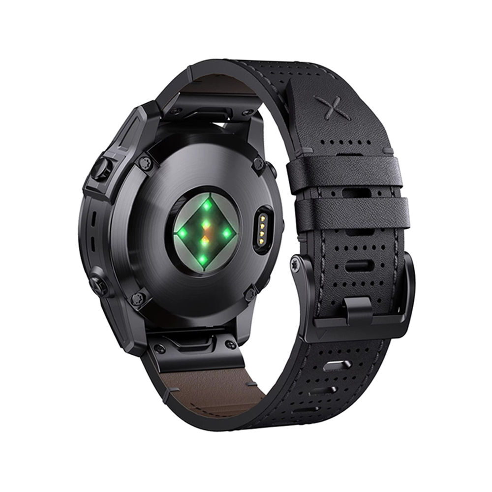 Armbänder Quick-Fit | 26mm (Performance-Leder) - Schwarz