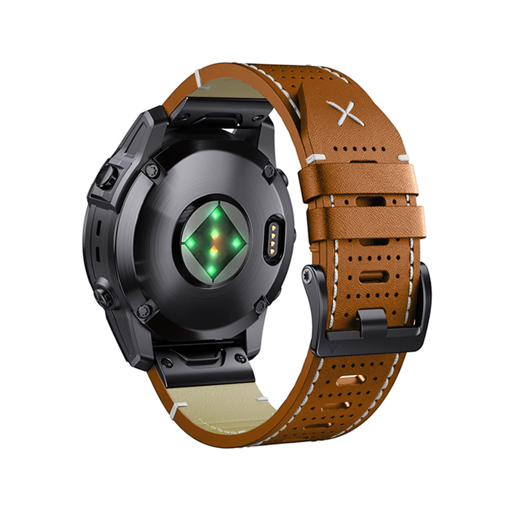 Armbänder Quick-Fit | 22mm (Performance-Leder) - Schwarz