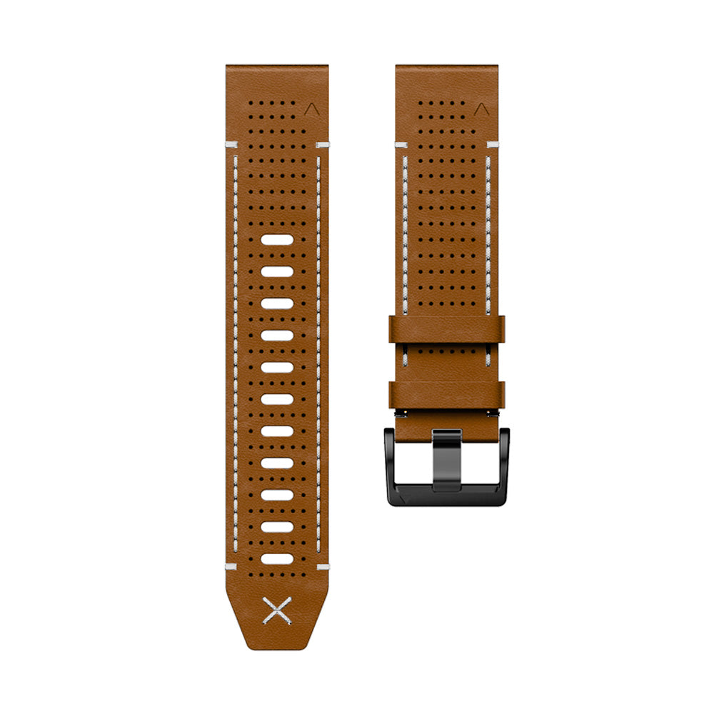 Armbänder Quick-Fit | 22mm (Performance-Leder) - Schwarz