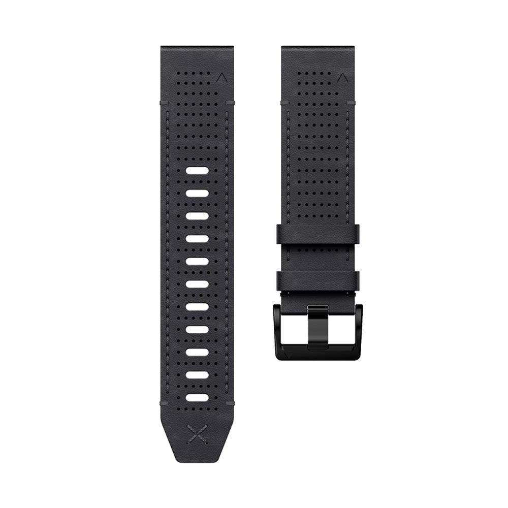 Armbänder Quick-Fit | 22mm (Performance-Leder) - Schwarz