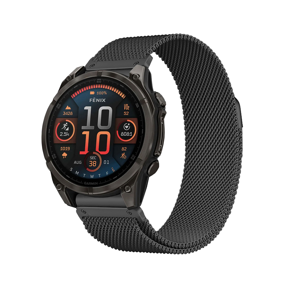 Armbänder Quick-Fit | 26mm (Magnetischer rostfreier Stahl) - Schwarz