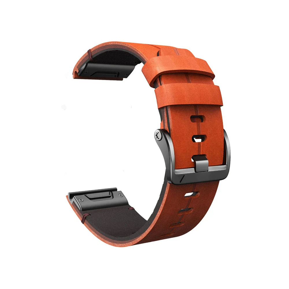 Armbänder Quick-Fit | 22mm (Echtes Leder und Titan) - 2 Farben