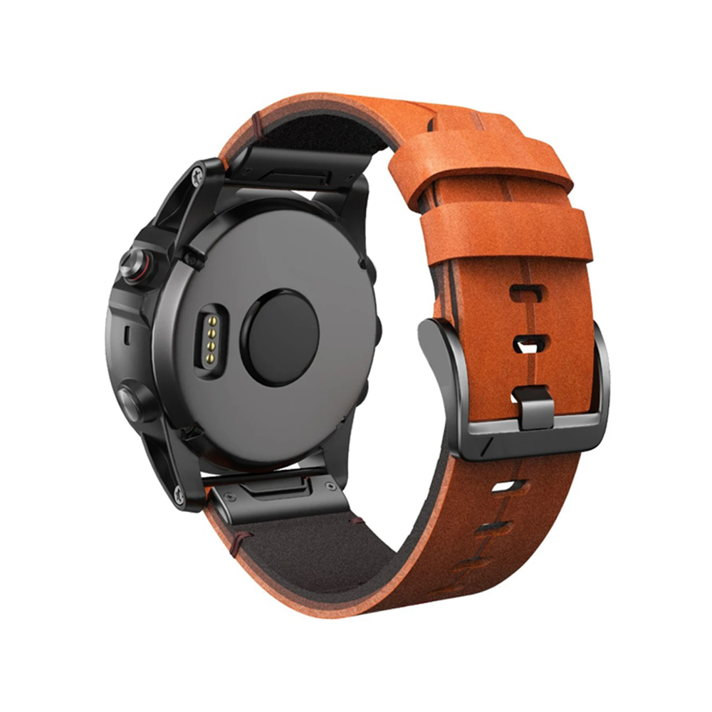 Armbänder Quick-Fit | 26mm (Echtes Leder und Titan) - 2 Farben